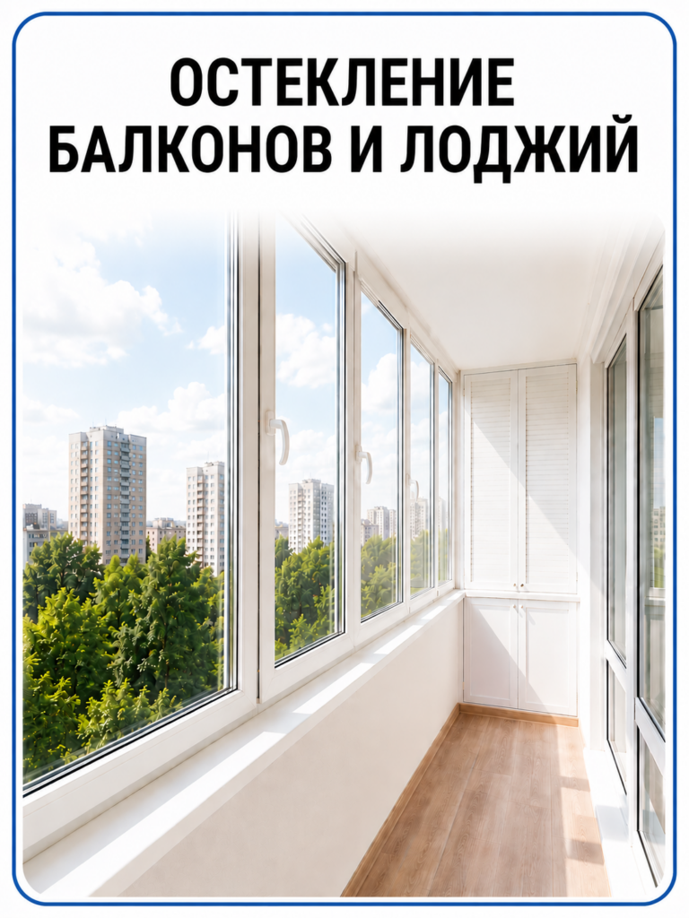 остекление балконов и лоджий